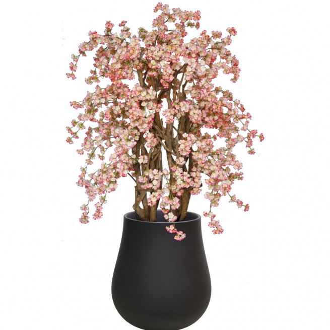 Planta semi-artificiala Ila, Cherry Wild Lux Light Pink  - 235 cm